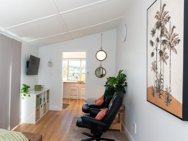Catalyst Farm Stay Living Area Looking To Kitchen