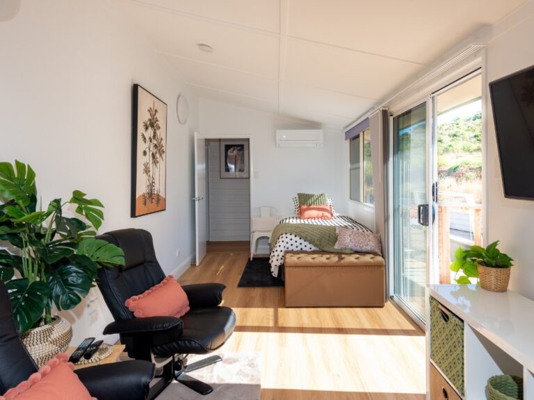 Catalyst Farm Stay Living Area And Bed