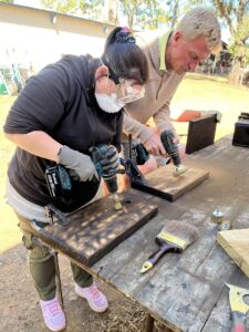 Sanding for a rustic design